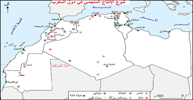 خريطة تضاريس المغرب العربي